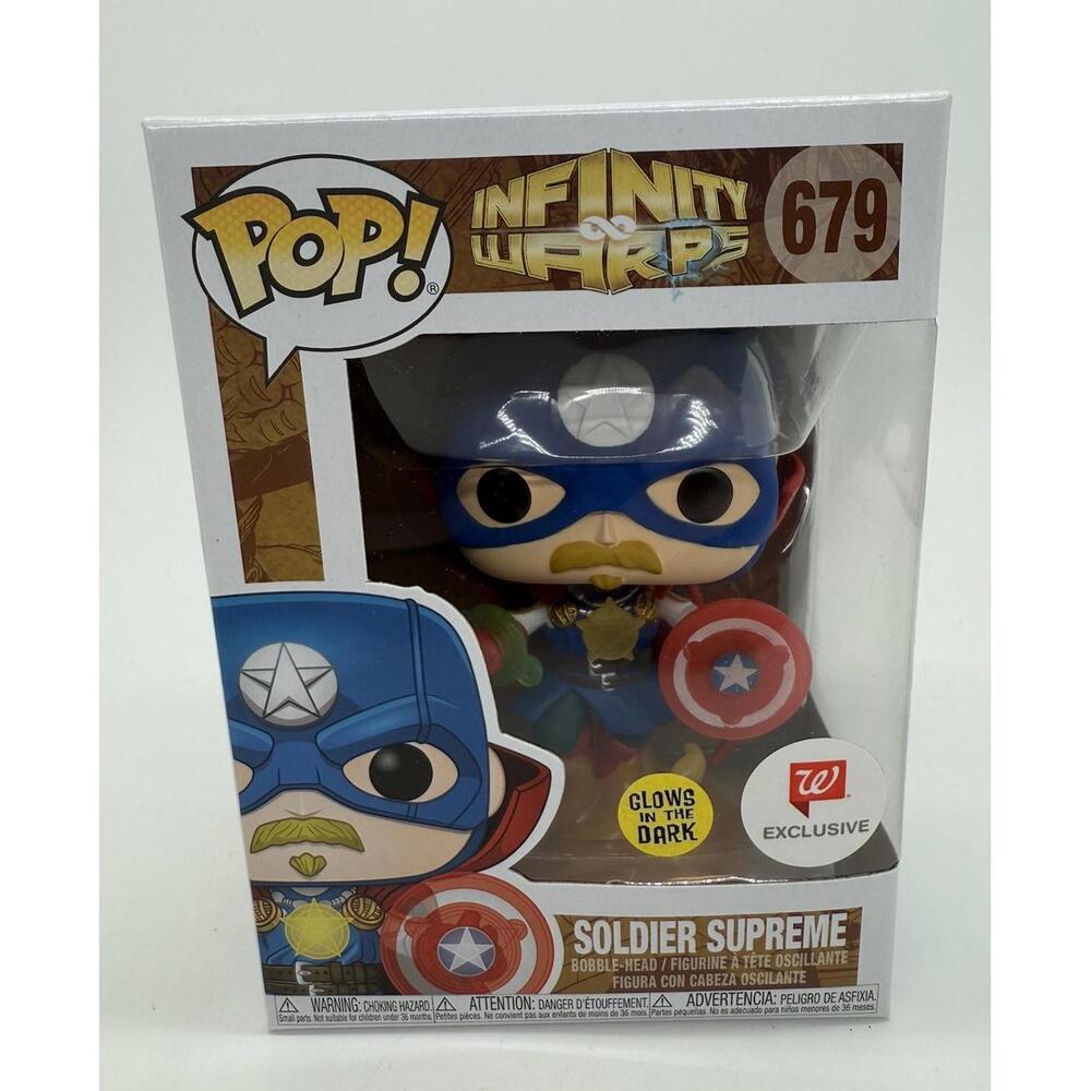 Funko Pop! Marvel #679 Soldier Supreme GITD Walgreens Excl